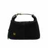 Women hand bag 037g suede black