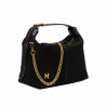 Women hand bag 037g suede black