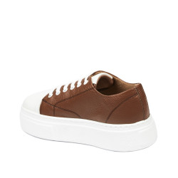 Women sport shoes 6083 brown combined