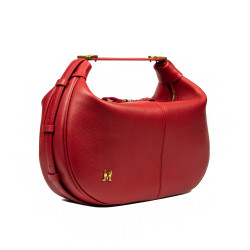Women hand bag 038g red caviar