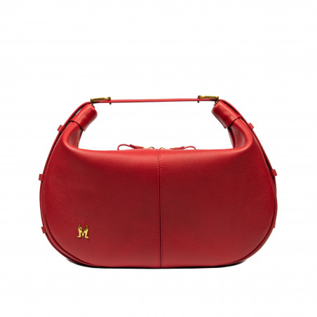 Women hand bag 038g red caviar