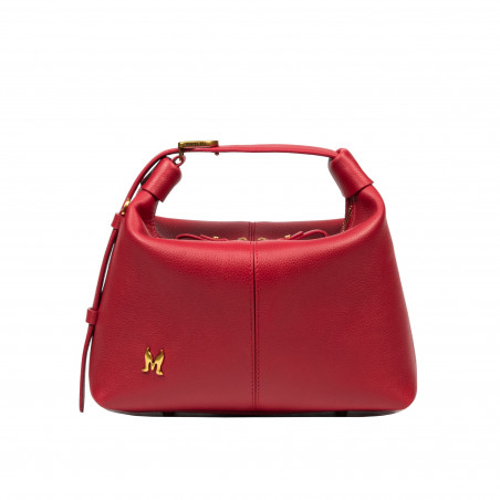 Women hand bag 037g red caviar