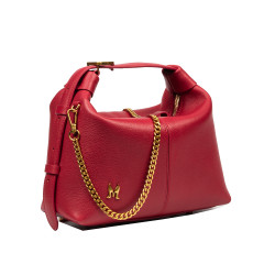 Women hand bag 037g red caviar