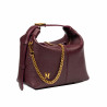 Women hand bag 037g burgundy