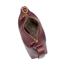 Women hand bag 037g burgundy