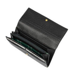 Portofel dama 207g black caviar M