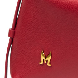 Women hand bag 037g red caviar