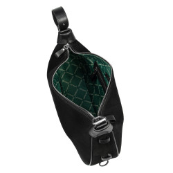 Women hand bag 038g 01 suede black