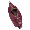 Women hand bag 037g suede burgundy