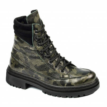 Women boots 3362 kaki camuflaj