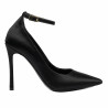 Women stylish, elegant shoes 1311 satin black