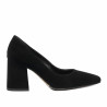 Women stylish, elegant shoes 1315 black velour