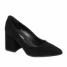 Women stylish, elegant shoes 1315 black velour