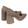 Women stylish, elegant shoes 1315 sand velour