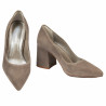 Women stylish, elegant shoes 1315 sand velour