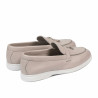 Women loafers, moccasins 6082 white portelan
