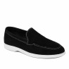 Men loafers, moccasins 980 black velour