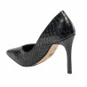 Women stylish, elegant shoes 1330 croco black