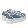 Women sport shoes 6089 jeans bleu combined