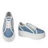 Women sport shoes 6089 jeans bleu combined