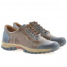 Men sport shoes 852 indigo + brown 1