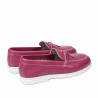 Women loafers, moccasins 6082 biz fuxia