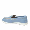 Women loafers, moccasins 6082 biz azuro
