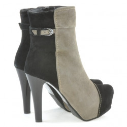 Women boots 1148 black antilopa+cappuccino