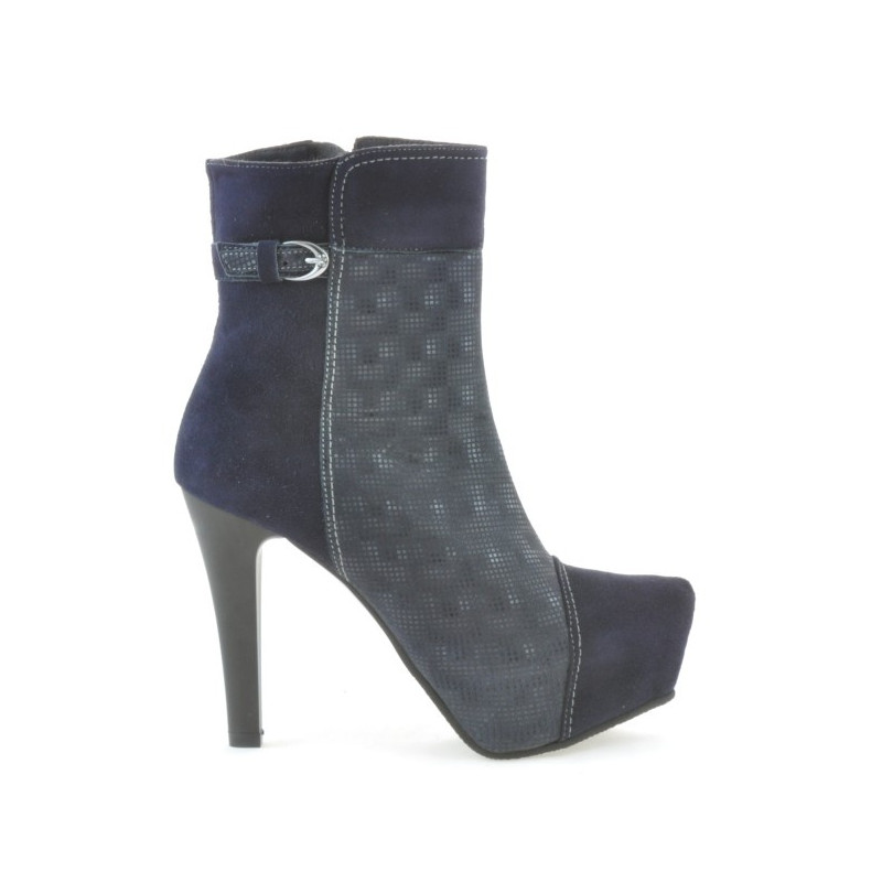 Women boots 1148 indigo antilopa combined
