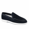 Men loafers, moccasins 980 indigo velour
