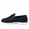 Men loafers, moccasins 980 indigo velour