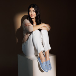 Women loafers, moccasins 6082 biz azuro lifestyle