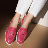 Women loafers, moccasins 6082 biz fuxia lifestyle