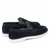 Men loafers, moccasins 980 indigo velour