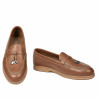 Women loafers, moccasins 6082 biz camel