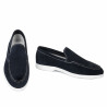 Men loafers, moccasins 980 indigo velour