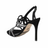 Women sandals 1317 black velour