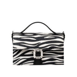 Women hand bag 039g 01 cavallino zebra