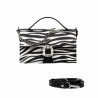 Women hand bag 039g 01 cavallino zebra