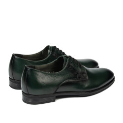 Men stylish, elegant shoes 958 a green