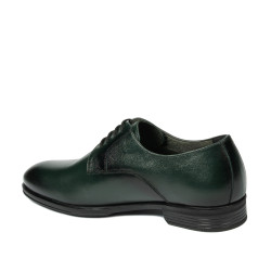 Men stylish, elegant shoes 958 a green
