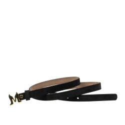 Women belt 42mc black velour