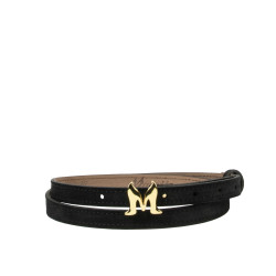 Women belt 42mc black velour