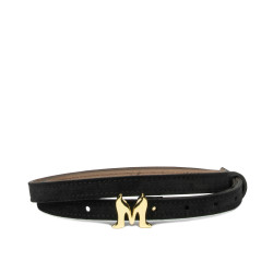 Women belt 42mc black velour