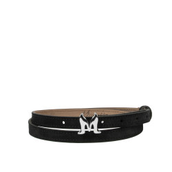 Women belt 42-1mc black velour