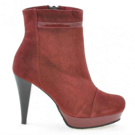 Women boots 1130 burgundy antilopa