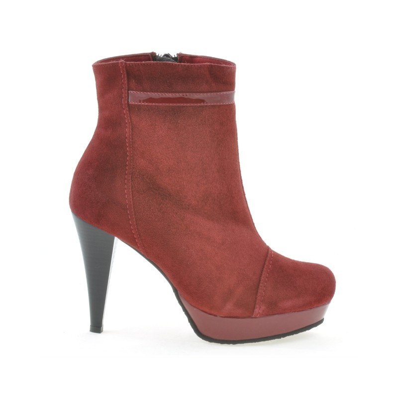 Women boots 1130 burgundy antilopa