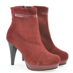 Women boots 1130 burgundy antilopa