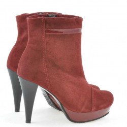 Women boots 1130 burgundy antilopa