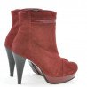 Women boots 1130 burgundy antilopa